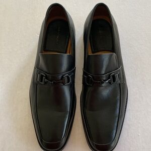 BLAKE MCKAY Men's Black Leather Loafers Size 10